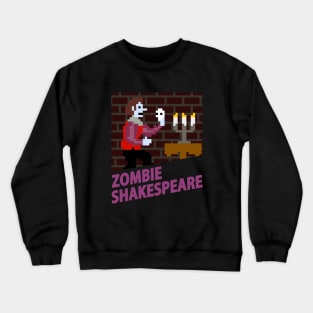 Zombie Shakespeare - Lost Video Game Archives Crewneck Sweatshirt